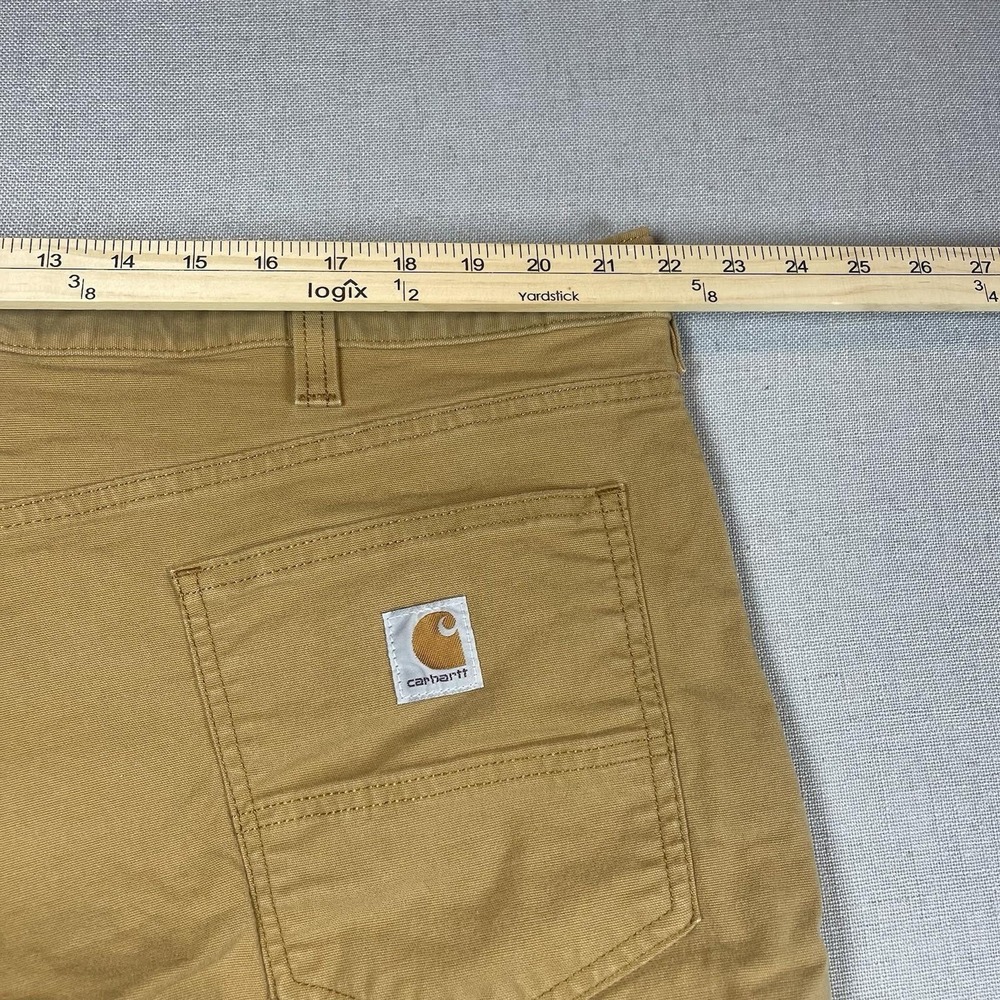 Carhartt Rugged Flex Relaxed Fit Canvas Work Pants Mens 44x30 Khaki‎ Ripstop - Picture 10 of 12